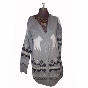 Minkpink grey patterned sweater size S